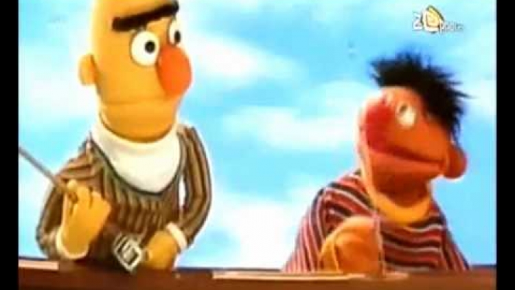 Vissen met Bert en Ernie